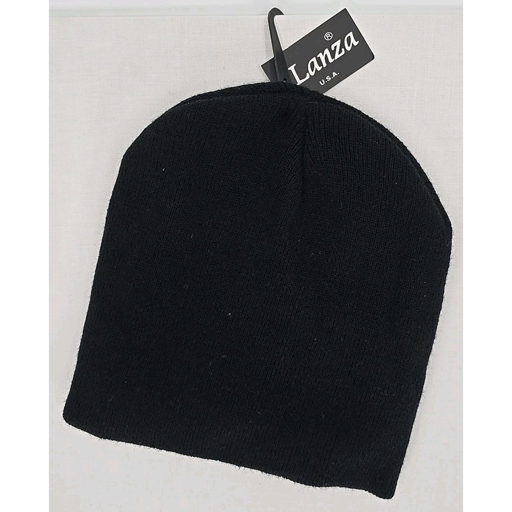 Lanza Beanie 8" x‎ 7" unisex Hat Cap Gray  Francisco New With Tag